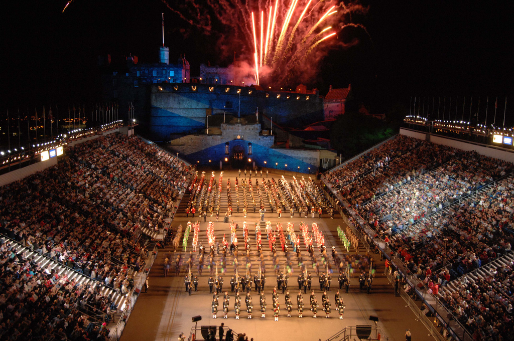 Парад военных оркестров в Эдинбурге