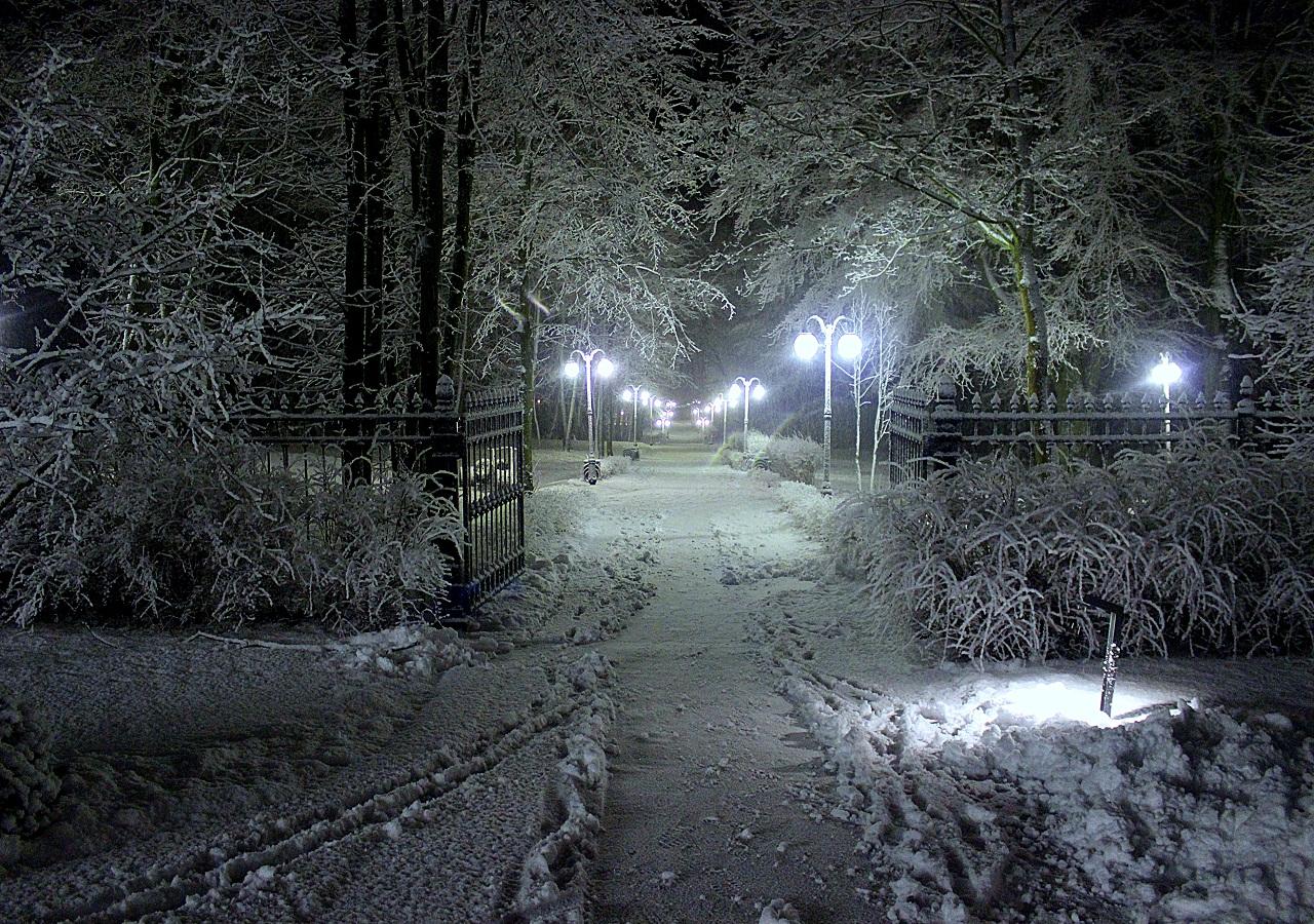 Парк Морица Беккера зимой"